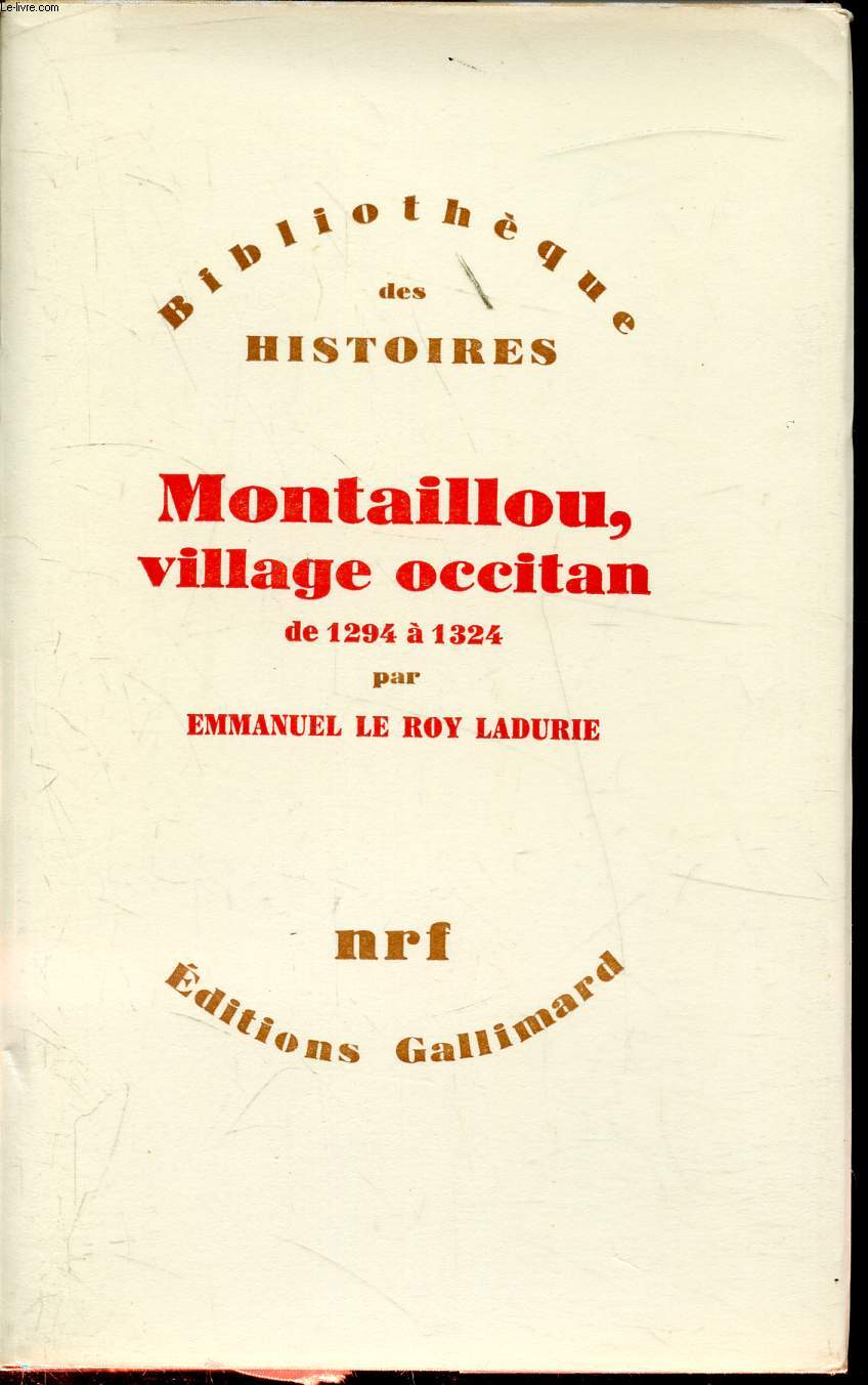 Montaillou, village occitan de 1294  1324 -