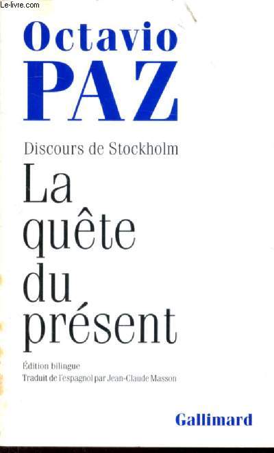 Discours de Stockholm - La qute du prsent