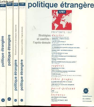 Politique trangre 1-2-3-4/97 - Printemps 1997 - Stratgies et conflits: l'aprs demain
