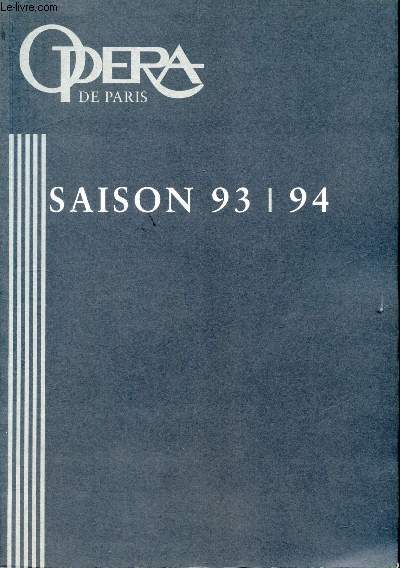 Opra de Paris - Saison 93/94 - Confrence de presse - Mercredi 2 juin 1993 - Amphithtre / Opra de Paris Bastille -