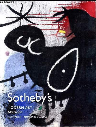 Sotheby's - Modern Art - Afternoon - new York November 8 - 2006
