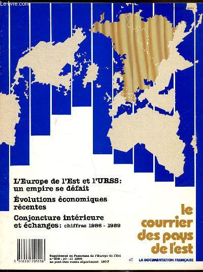 Le courrier des pays de l'Est n309 - 10-11-1986