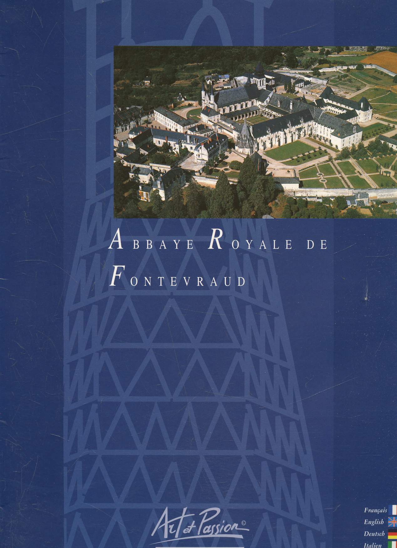 1 pochette comprenant 8 planches de photographies de l'Abbaye Royale de Fontevraud