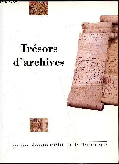 Archives dpartementales de la Haute-Vienne - Trsors d'archives -
