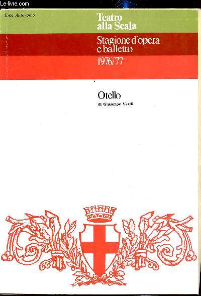 Giuseppe Verdi - Stagione d'opera e Balletto - 1976/77 -