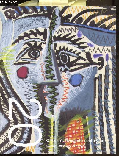 Catalogue d'exposition - Christie's twentieth century art - Thursday 2 July 1998 -