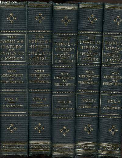 The popular History of England - An illustrated history of society and government from the earliest period to our own times - 9 Volumes -