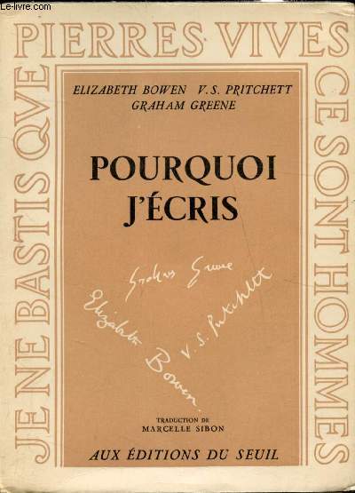 Pourquoi j'cris -
