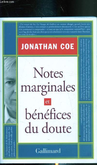 Notes marginales et bnfices du doute