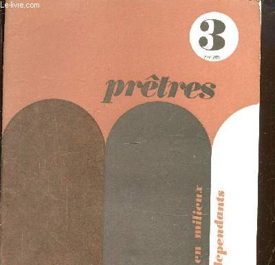 Prtres en milieu indpendants,supplment au courrier de l'ACI- N3 t1976