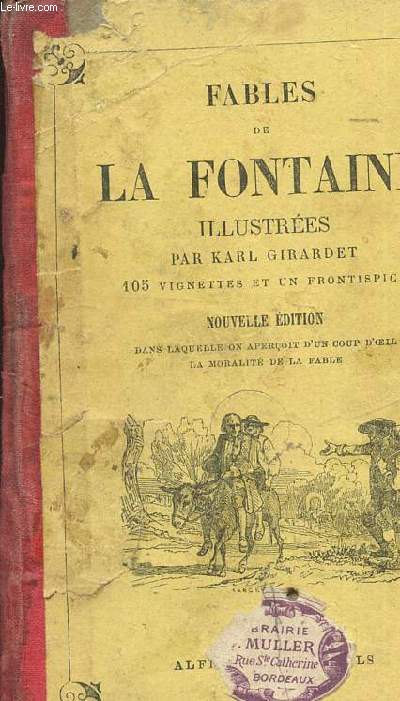 Fables de la fontaine precedees de la vie d'sope