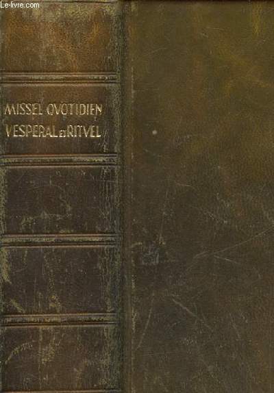 Missel quotidien vesperal et rituel