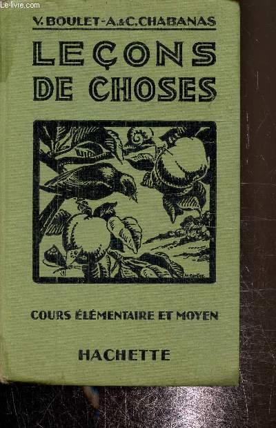 Leons de choses cours lmentaire et moyen