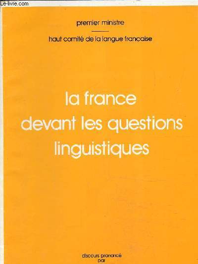 La France devant les questions linguistiques, discours prononc par M.Jacques Chirac, premier ministre le 7 fvrier 1975,  l'invitation de l'union internationale des journalistes et de la presse de langue franaise