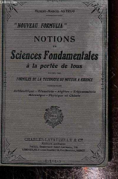 Notions de sciences fondamentales  la porte de tous