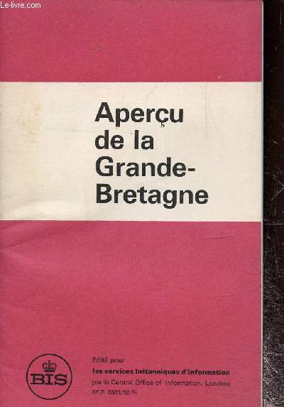 Aperu de la Grande Bretagne