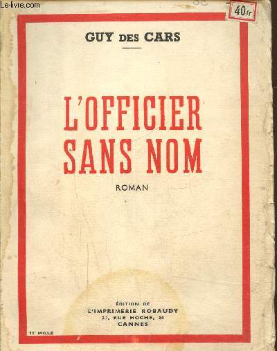 L'officier sans nom