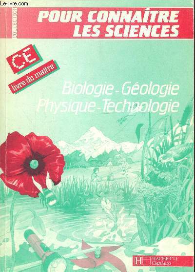 Biologie-Gologie Physique-Technologie CE livre du matre