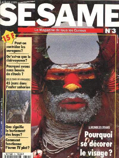 Ssame N 3 juin 1995 : Pourquoi se dcorer le visage?