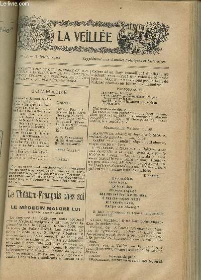 La veille supplment aux annales politiques et littraires N 14-5 juillet 1903