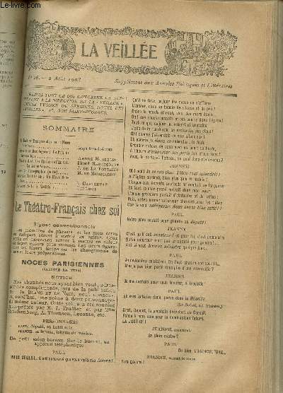 La veille supplment aux annales politiques et littraires N 16 : 2 aout 1903