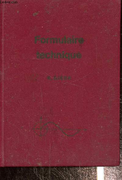 Formulaire technique, troisime dition franaise