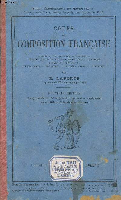 Cours de composition française, 17ème édition