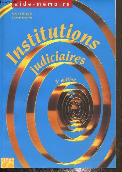 Institutions judiciaires, 5eme dition
