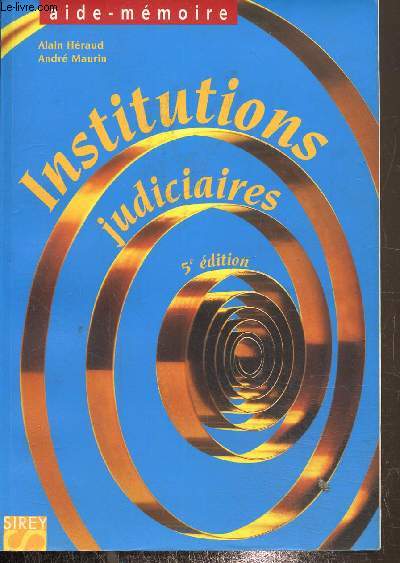 Institutions judiciaires, 5eme dition