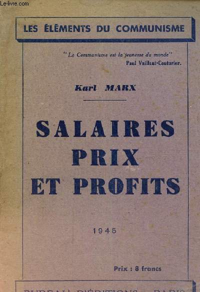 Salaires prix et profits