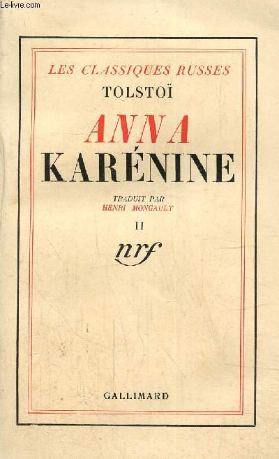 Anna Karnine, tome II, 3e dition