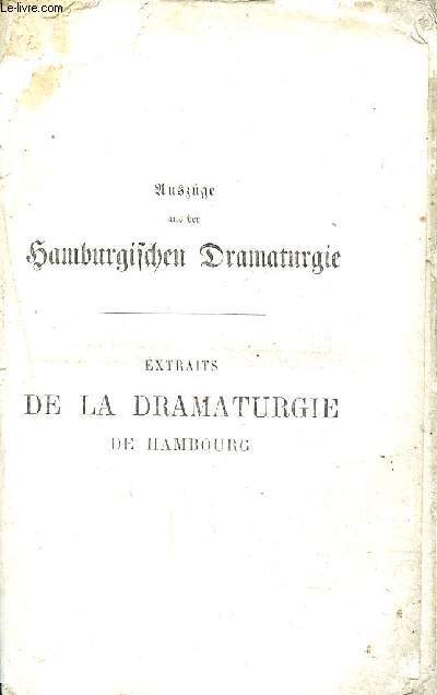 Extraits de la dramaturgie de Hambourg