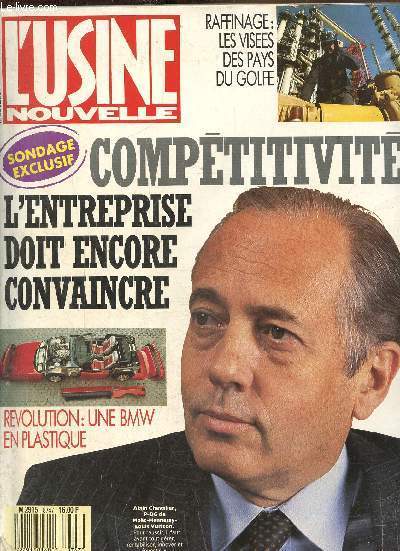 L'usine nouvelle N 47, 19 novembre 1987 : comptitivit, l'entreprise doit encore convaincre