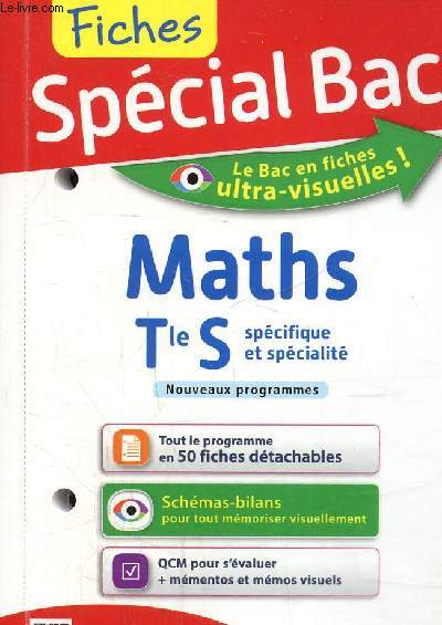 Spcial Bac-Fiches Maths Tle S spcifique et spcialit