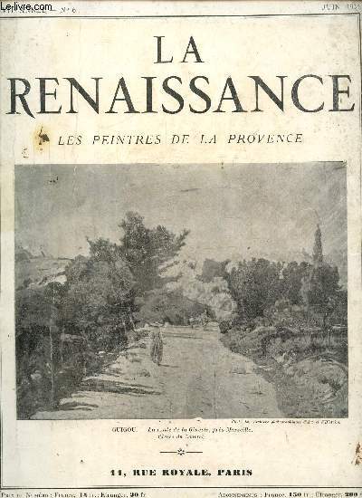 La renaissance, XVIIe anne N 6, juin 1934: :Les peintres de la Provence