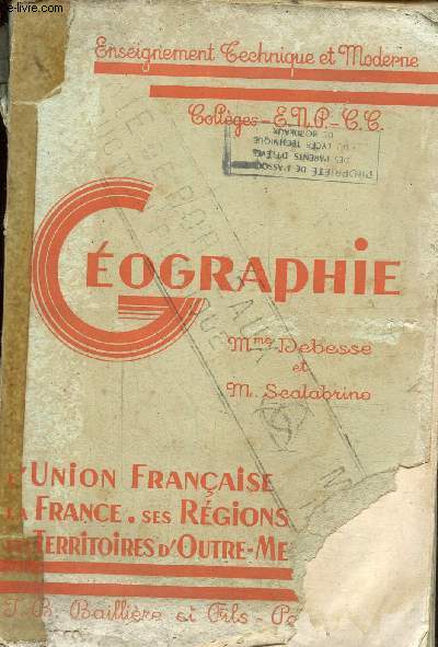 Gographie -L'union franaise- La France -Ses rgions - Les territoires d'outre-mer