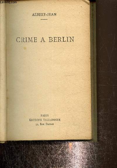 Crime a Berlin