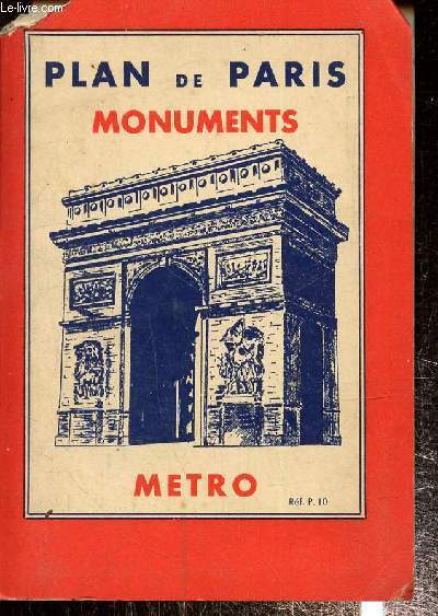 Plan de Paris - Monuments Mtro