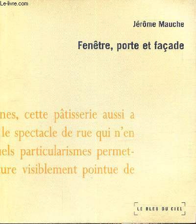Fentre, porte et faade