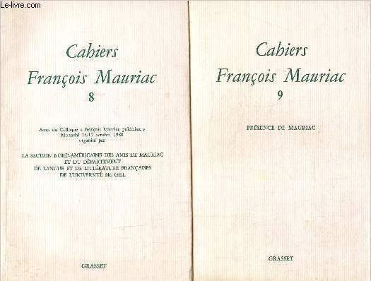 Lot de 2 Cahiers Franois Mauriac N 8 et 9