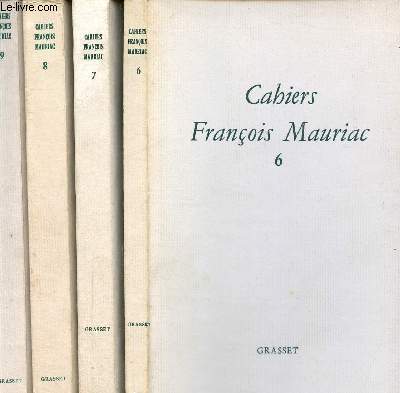 Lot de 4 Cahiers Franois Mauriac, N 6, 7 , 8 et 9