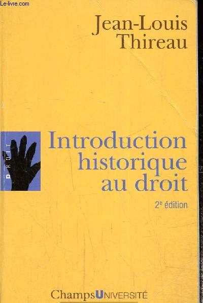 Introduction historique au droit, 2e dition