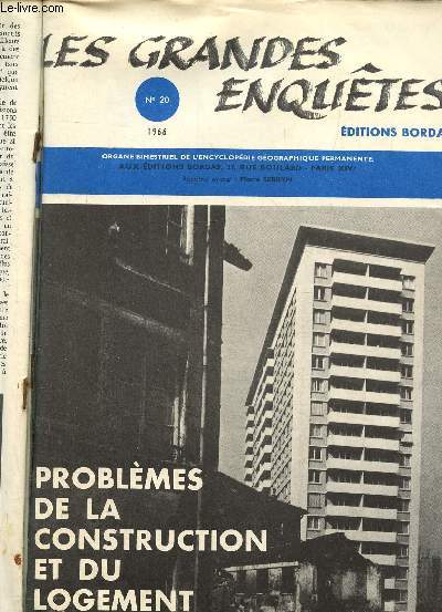 Les grandes enqutes N20 1966: Problmes de la construction et du logement-