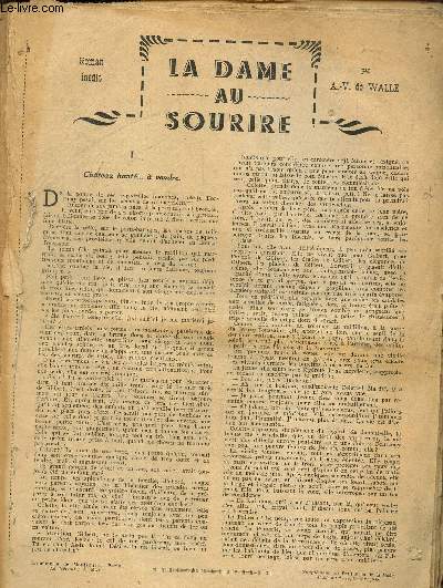 La dame au sourire, supplment au petit echo de la mode N 39- 25 septembre 1949