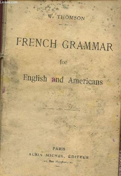 French grammar for english and americans