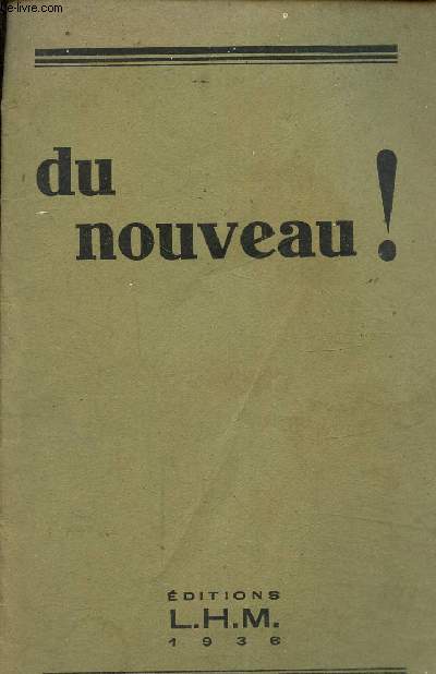 Du nouveau !
