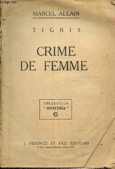 Tigris. Crime de femme, collection 