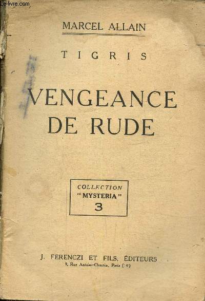 Tigris,Vengence de Rude, collection mysteria N3