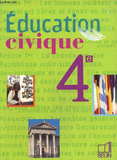 Education civique 4e + livre du professeur