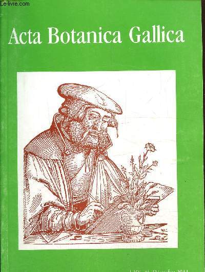 Acta Botanica Gallica- Socit botanique de France -Vol.158 N 4 dcembre 2011